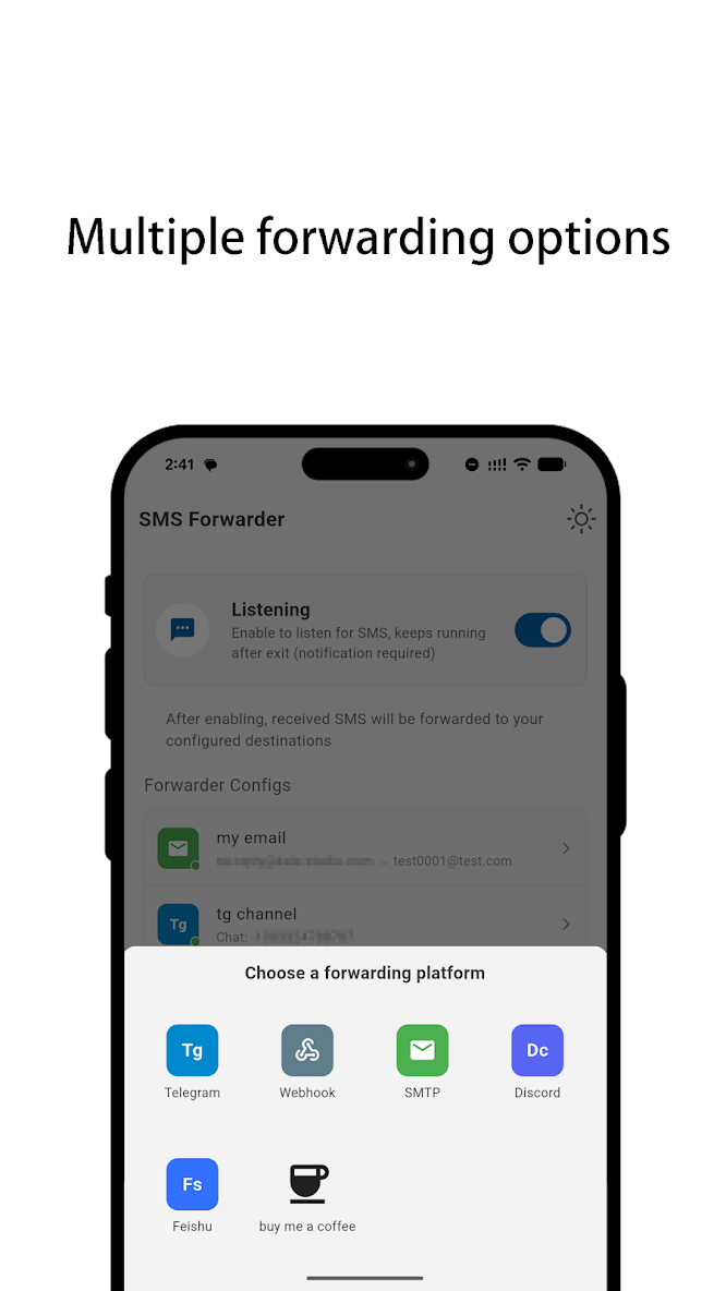 SMS Forwarder Pro screenshot 2